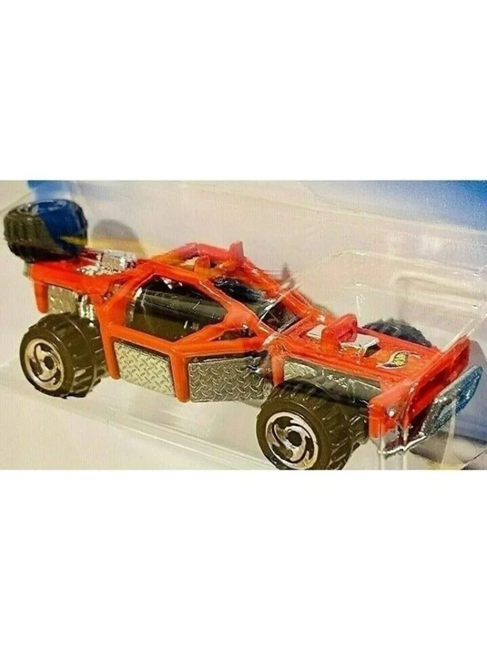 Vintage Die Cast Hot Wheels 2001 ROLL CAGE Red Collector 127 Metal Car New